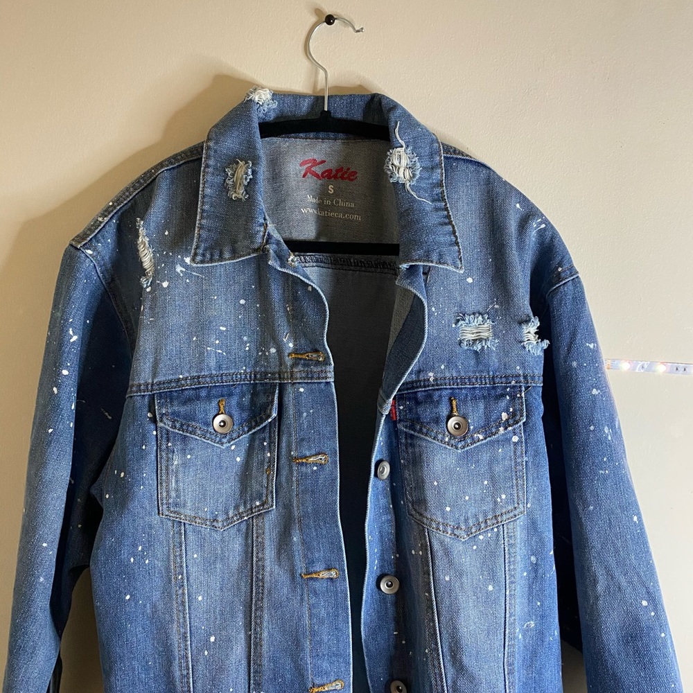 Stylish Long Jeans jacket